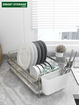 

Kitchen storage dish drainage rack airing bowl household chopsticks spoon decorative multi-function organizer porta shelves