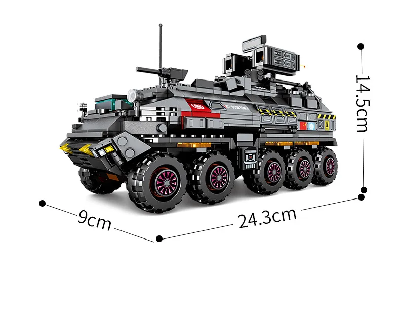 Новинка 811 шт военные игрушки серии военный Перевозчик Fit Technic Танк Swat модель