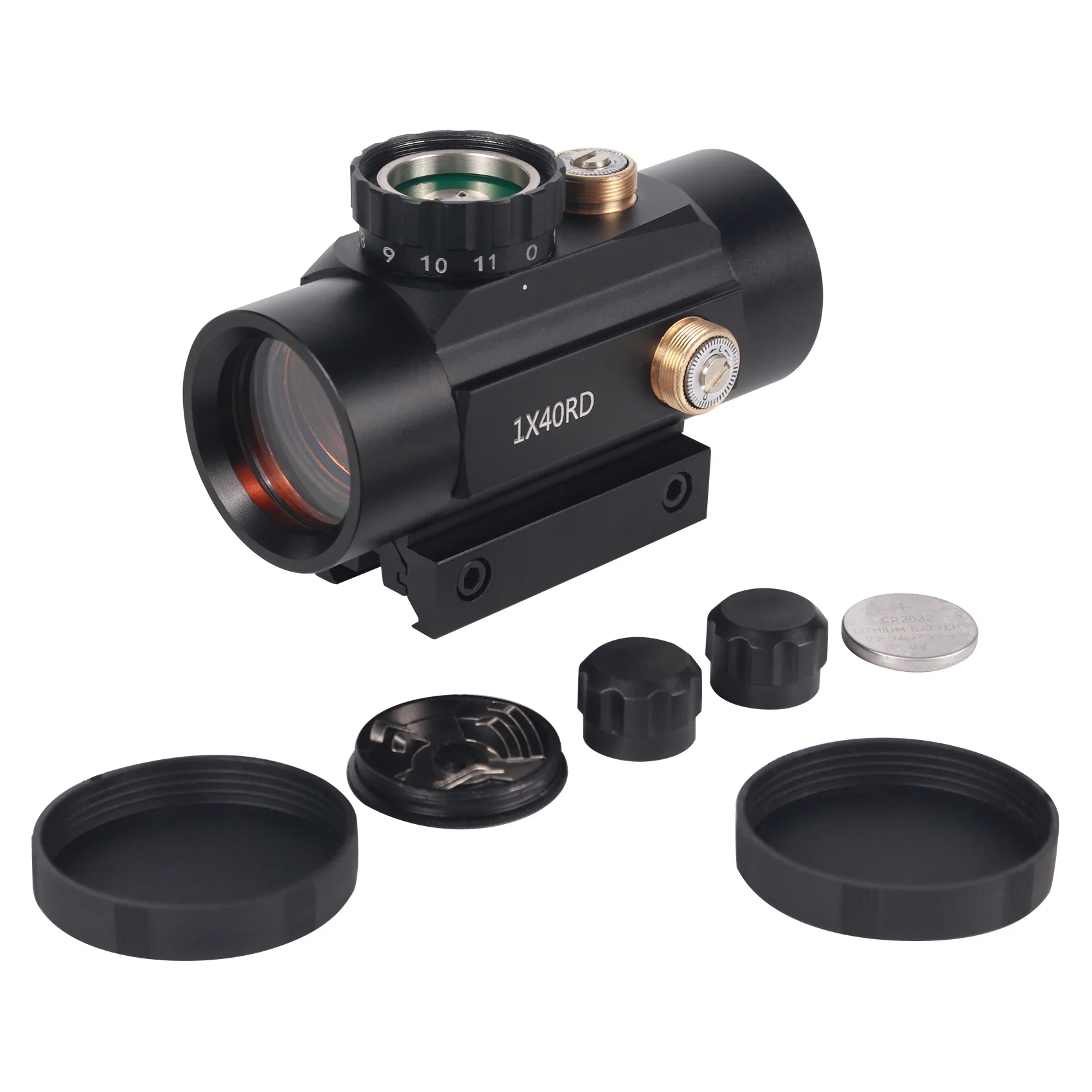 Red dot sight rifle scope LUGER Iris 1x40 red dot sight rifle scope 11mm and 20mm rail hunting optics red dot sight tactical scope for gun