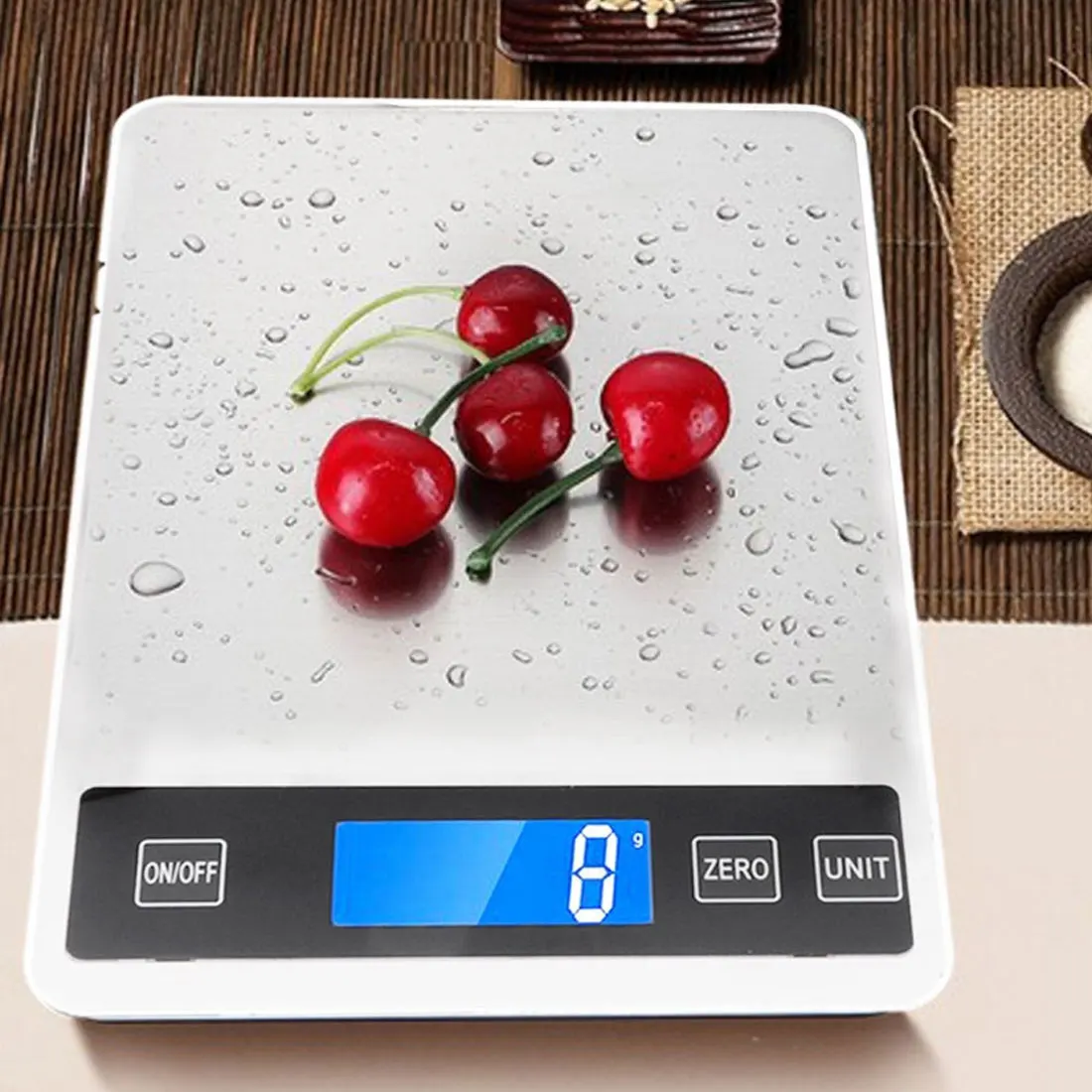 

5/10/15kg LCD High Precision Measuring ToolElectronic Kitchen Household Scale Digital Food Scale Stainless Steel Weighing Scale