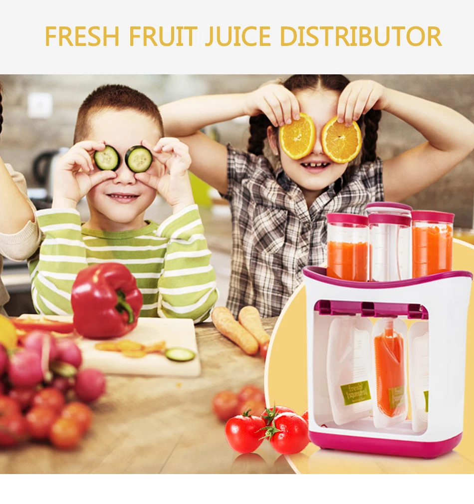 Детское питание производитель делает органические продукты для новорожденных свежий фруктовый сок контейнеры для хранения детское Кормление Производитель Детские многоразовые сумки