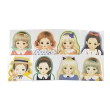 80 шт./лот Мультяшные девушки изображения поздравительная открытка с сообщением подарок обмен открытки