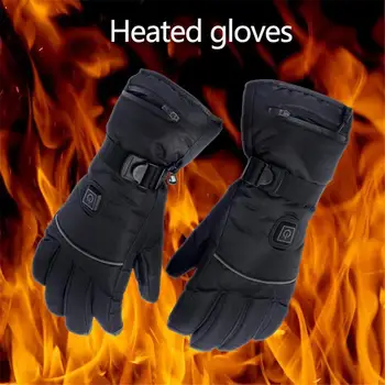 

Heating Gloves Battery Powered Warming Gloves On For Motorcycle Skiing Snowboarding Gloves 3 Modes Adjustable Thermal Ski Gloves