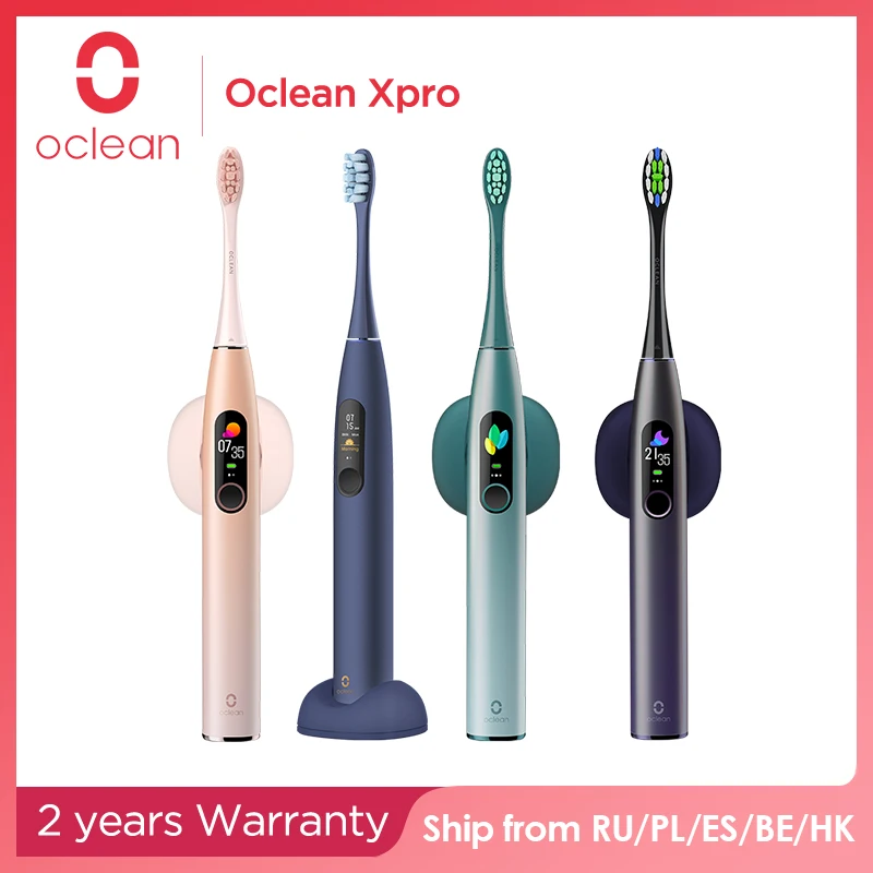 Электрическая зубная щетка Oclean X Pro Sonic с цветным сенсорным экраном 30 дней в режиме