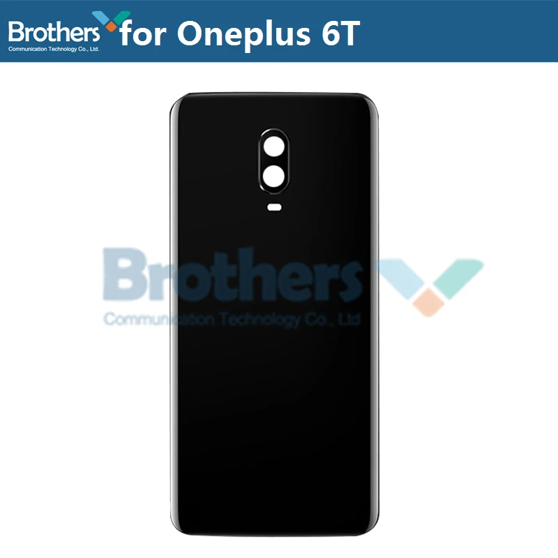 Battery Housing for Oneplus 6T 6 Battery Door for Oneplus 6T Back Case Back Cover Door Back Housing Phone Replacement New TOP - Цвет: Mirror Black for 6T
