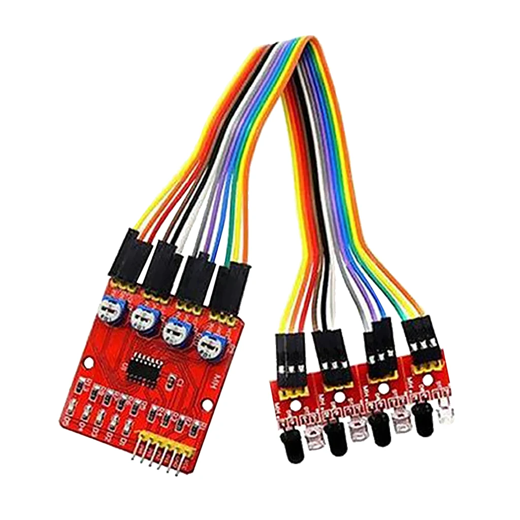4-way Infrared Tracing Tracking Module Transmission Line Module Car Sensor