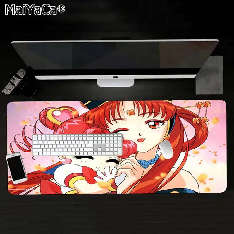 Lock Edge 40X90cm Maiya My Favorite мультфильм Сейлор Мун силиконовый большой/маленький коврик для мышки игра большой коврик для мыши клавиатуры коврик - Цвет: Lock Edge 40X90cm