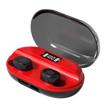 

TWS Bluetooth 5.1 Wireless Headset Headphone with Microphone LED Display HiFi Wireless Headphones Auriculares Bluetooth
