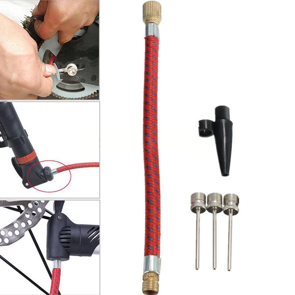 

Connector Durable Repair Easy Use Car Copper Bicycle Pump Tools Cycle Adapter Set Multifunction Conversion Nozzle Lightweight