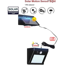 1/4pcs LED Solar Light outdoor lighting of garden security lamp spotlights waterproof Street wall Light solar panels with Motion