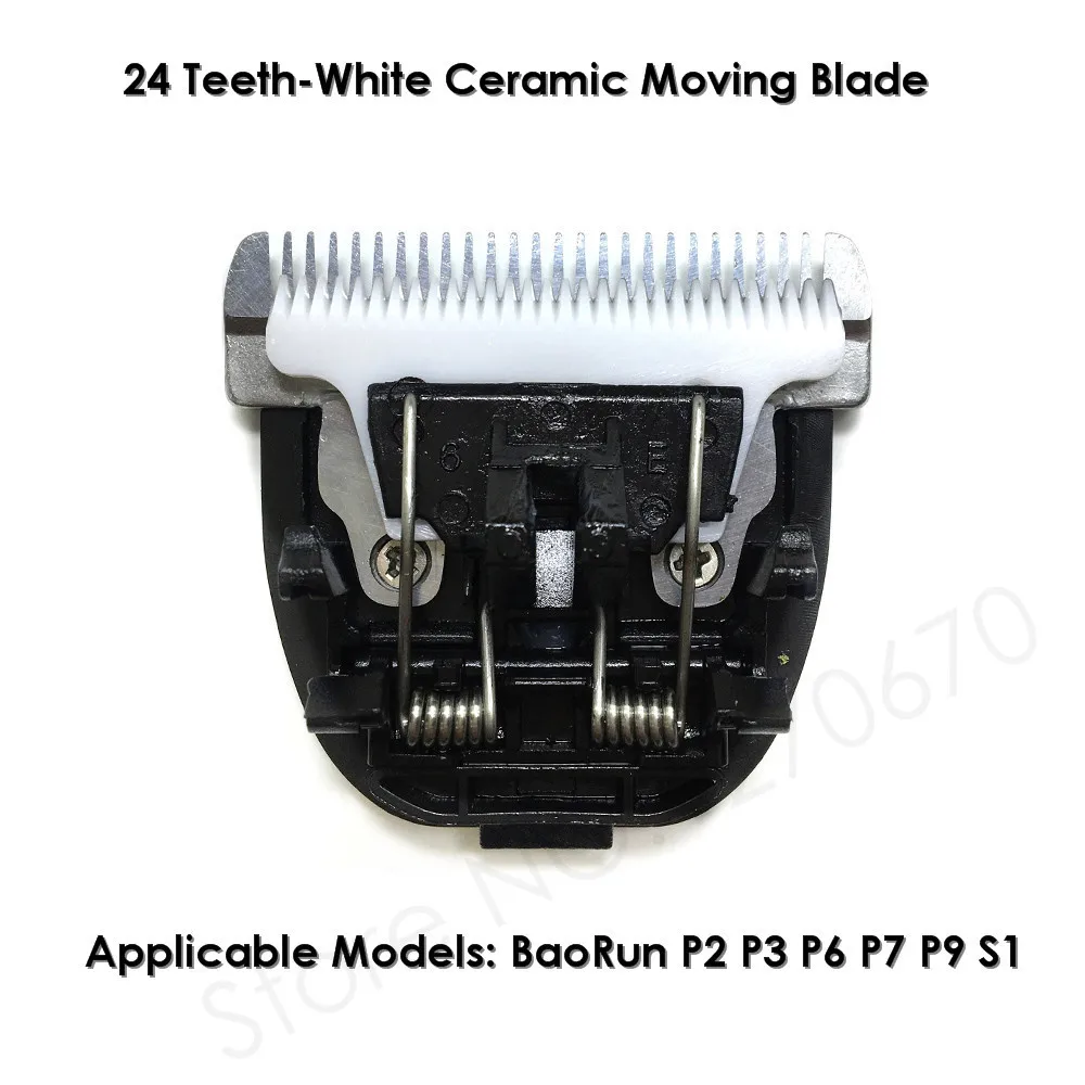 Original BaoRun Pet Clipper Blade Dog Hair Trimmer Cutter Head for P2 P3 P6 P7 P9 S1 Black/White Ceramic Knives 24 or 33 Teeth hair trimmer pet clipper dog hair trimmer pet hair trimmer dog clipper dog clipper blades clipper replacement parts