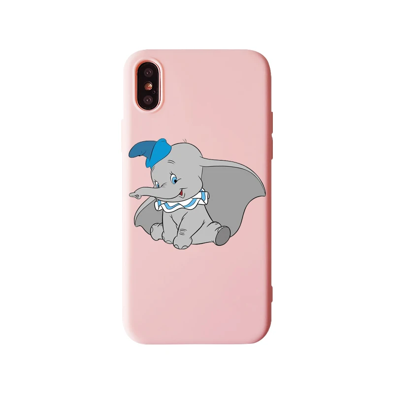 TPU Мультяшный слон Дамбо чехол для телефона iPhone 11 11Pro 11Pro MAX 5s 6 6S 7 8Plus X Xs Max XR Модный мягкий силиконовый чехол со слоном - Цвет: TPU
