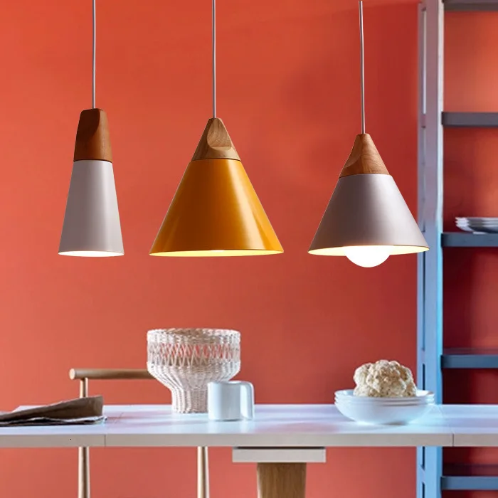 

Originality Toggery Display Window Coffee Restaurant Bar Counter Balcony Concise Arts Aluminum Raw Wood Small A Chandelier