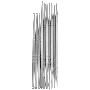 

10Pcs Stainless Steel Clay Sculpture Engrave Tools for Modeling Carving Crafts Ceramic Sculpting Tools