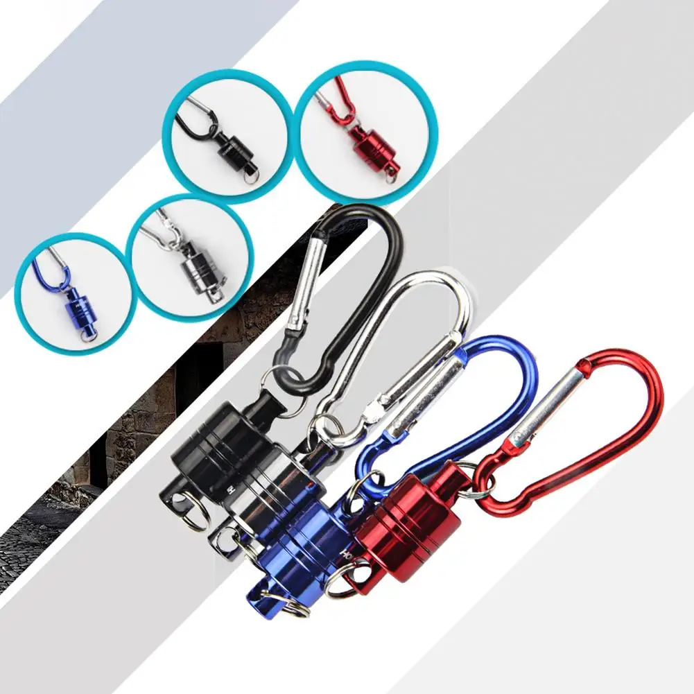 

Strong Release Magnetic Carabiner Portable Outdoor Fishing Gear Mountain Climbing Release Lanyard Fishing Tackle Accessories