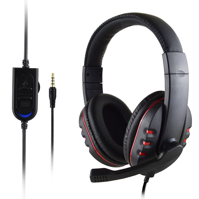 Professional Gamer Headset for Computer PS4 Gaming Headphones Adjustable Bass Stereo PC Wired Headset With Mic Gifts 3 5mm PS4