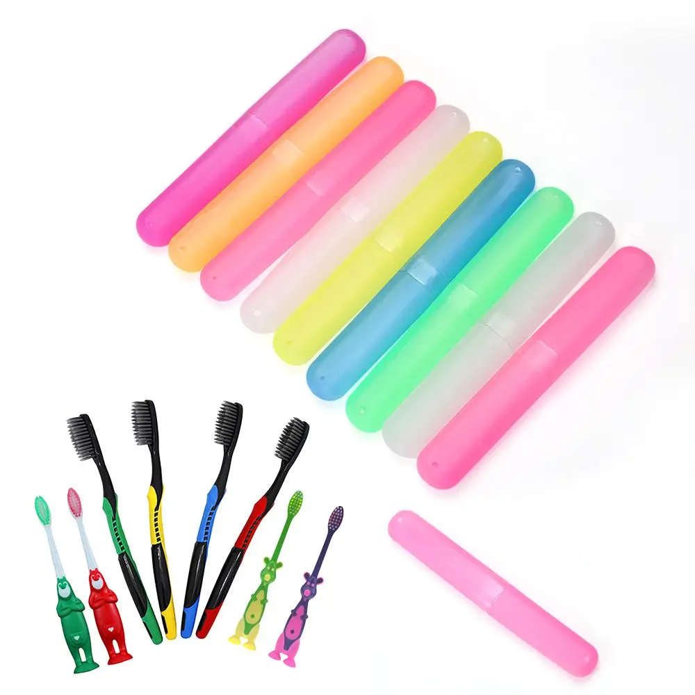 Toothbrush Holder 1 Pc Portable Toothbrush Holder Case Box Tube Cover Dust-proof Travel Hiking Camping Toothbrush Protect Holder Case Pencil Box