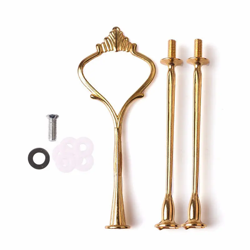 Cake Plate Stand Crown Handle Fitting Hardware Rod Plate Wedding Party Tier liu 