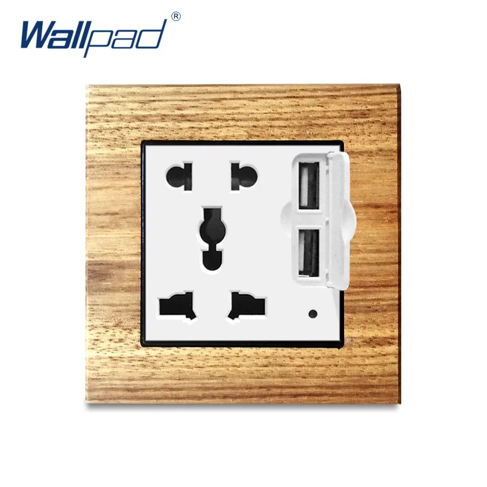 Универсальная электрическая розетка с 2 USB портами 5 контактов|electrical outlet with