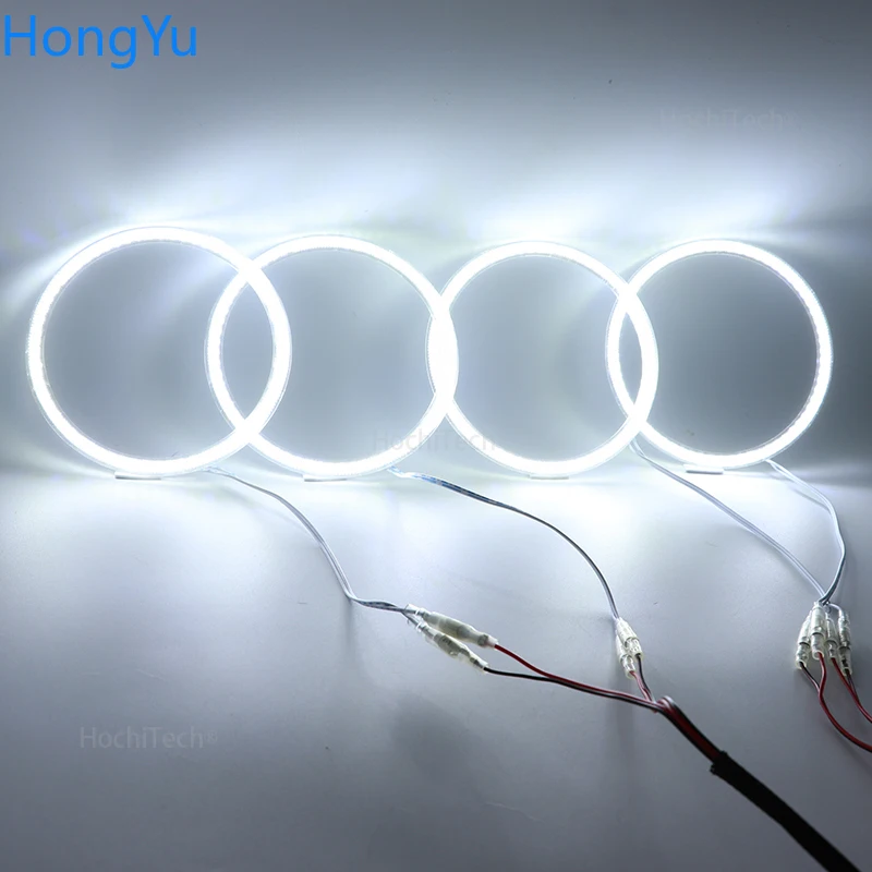 Buy For Lada Vaz 2106 1976 1997 1998 1999 2000 2001 Super Bright white color 3528 SMD led Angel Eyes kit daytime running light DRL