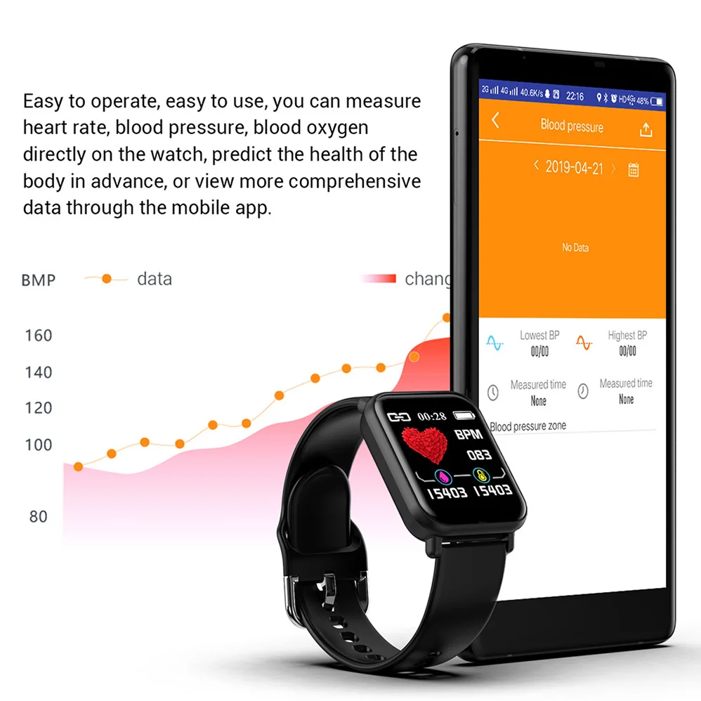 COLMI Smartwatch IP68 водонепроницаемый монитор сердечного ритма и артериального давления для мужчин и женщин фитнес-трекер для Apple IPhone Xiaomi PK B57
