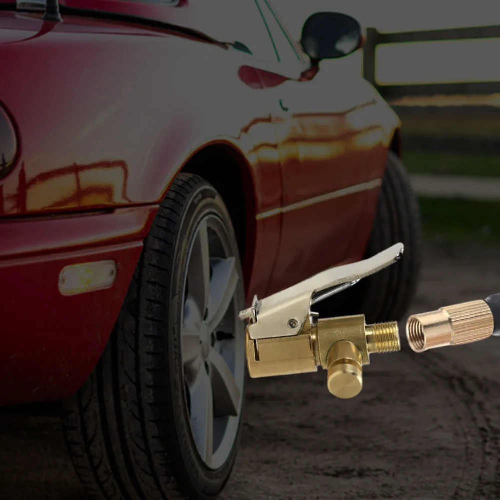 Clip-on Adapter Car Brass 8mm Tyre Wheel Valve Portable Inflatable Pump for Car Tire Air Chuck Inflator Pump Valve Connector Clip-on Adapter Car Brass 8mm Tyre Wheel Valve Portable Inflatable Pump for Car Tire Air Chuck Inflator Pump Valve Connector