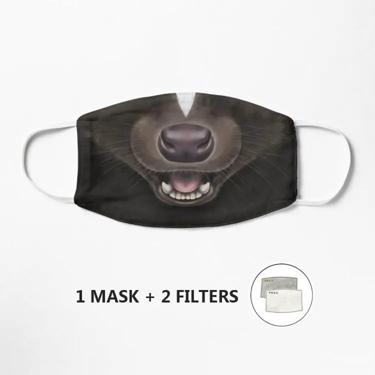 Skunk Face Mask Dust-proof Windproof Outdoor Mouth Repeatable Washable Mascarilla | Аксессуары для одежды