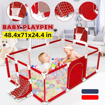 

Baby Playpen for Children Pool Balls for Newborn Baby Fence Playpen for Baby Pool Children Kids Infants Folding Safety Barrier