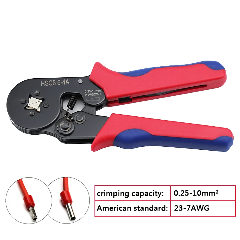 Yalku 0.25-10mm2 Crimping Pliers Set Crimper Connectors With 1200 Wire Terminal Crimping Tools Pliers Hand Tool - Color: 03