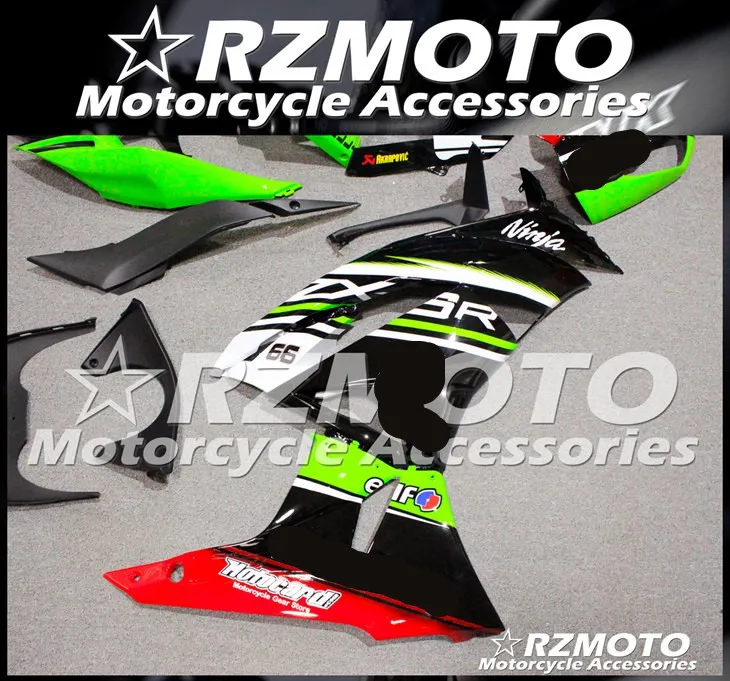 Мотоциклетный обтекатель abs Подходит для Kawasaki ZX6R 636 599 ZX-6R 2009 2010 2011 2012 корпусные детали пресс-форм Магазин № 0305