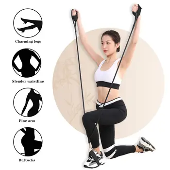 

2020 120cm Yoga Pull Rope Elastic Resistance Bands Fitness Workout Exercise Tubes Practical Training Rubber Tensile Expander
