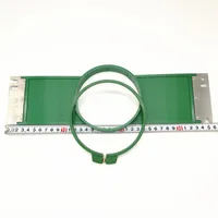 High-Quality Tajima Green Hoops – 120mm Round Size, 355mm Arm Width Embroidery Machine Frames - Image 4