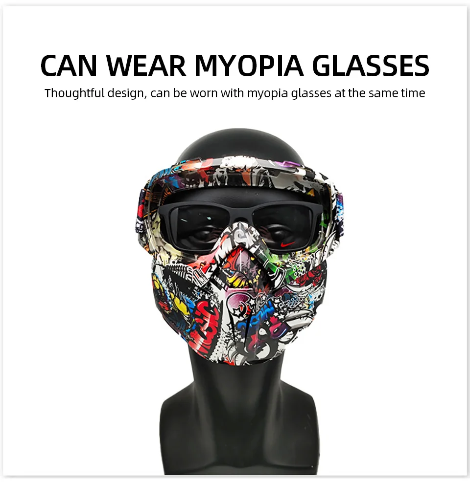 HEEPDD Enfants Moto Lunettes Léger Professionnel Anti-poussière