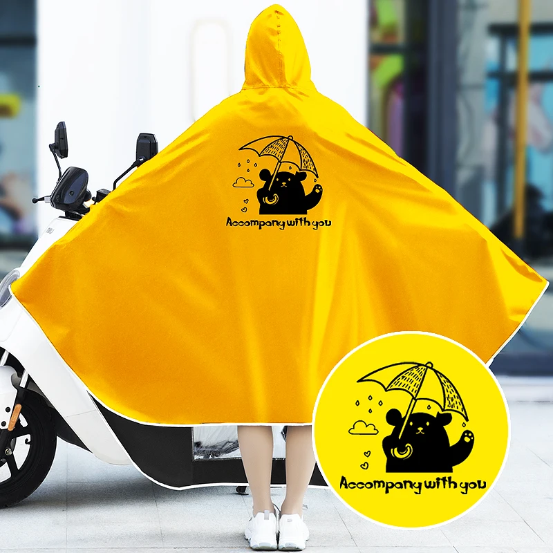 

Raincoat plus-Sized Thickened New Men's and Women's Single Long Full Body Rainproof Poncho electric motorcycle for adult
