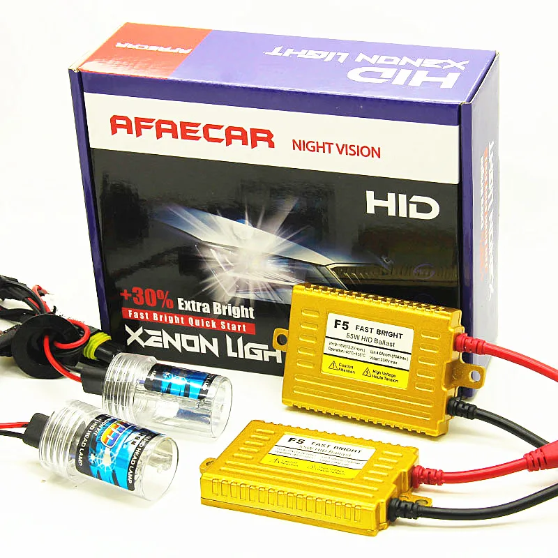 AFAECAR AC 12V h7 h11 9005 9006 h1 h3 автомобильный hid ксеноновый свет 6000k 4300k 8000k 10000K комплект для