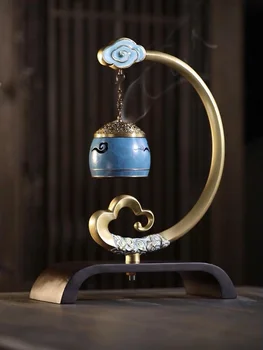 

Chinese Hanging Stove Insense Burner Zen Indoor Antique Music Plate Incense Burner Copper Creative Business Home Ornaments I60B