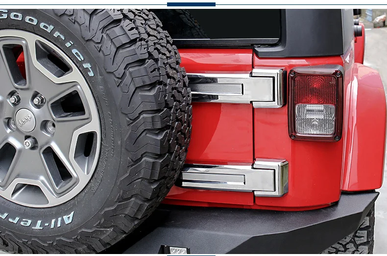 ABS хромированные детали для Jeep Wrangler 2007- 2/4 дверная головка и крышка на заднюю фару автомбиля Дверная ручка Крышка