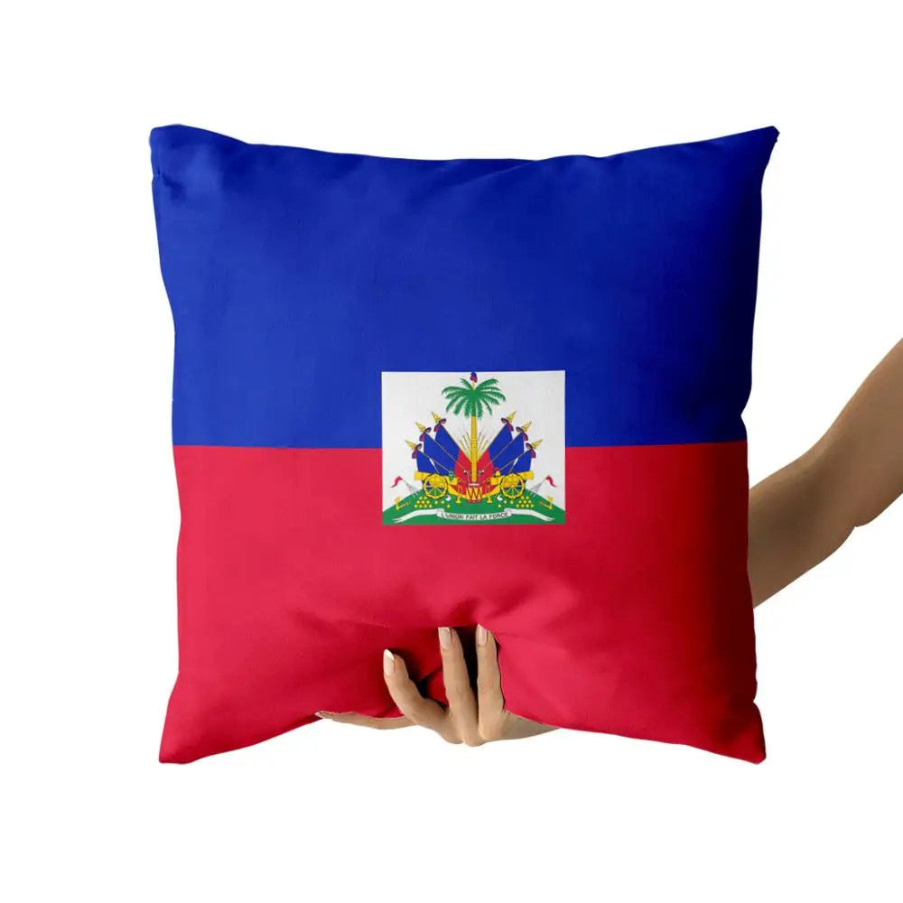 Haiti хлопок холст пользовательские подушки чехлы на заказ подушка, подушка чехлы персонализированные подарки