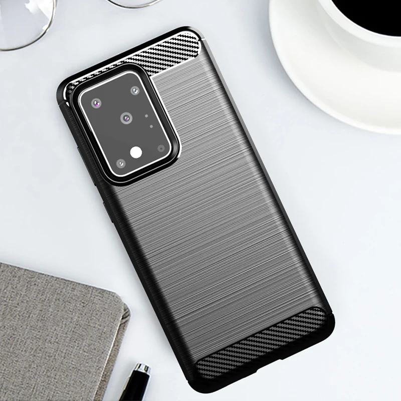 Защитный чехол для samsung Galaxy S20 Ultra Plus S10 A51 A71 Note 10 M30S A50 S A70 матовый мягкий резиновый