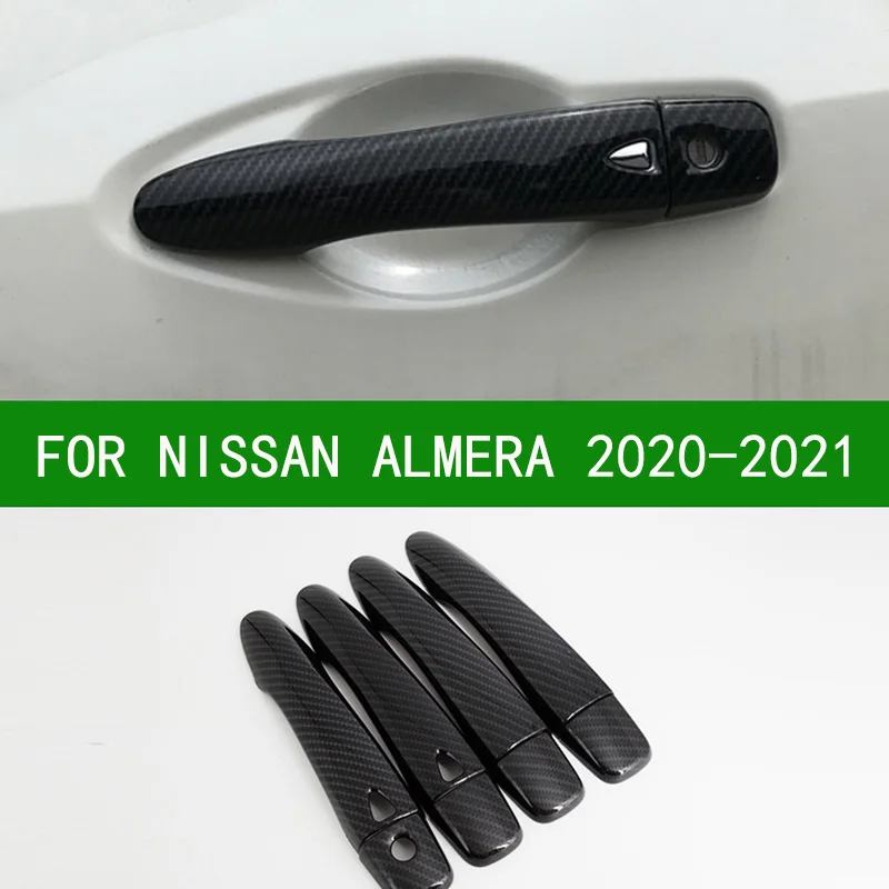 

Аксессуары Чехлы из углеродного волокна для ручек дверей для всех новых Nissan ALMERA 2020 2021