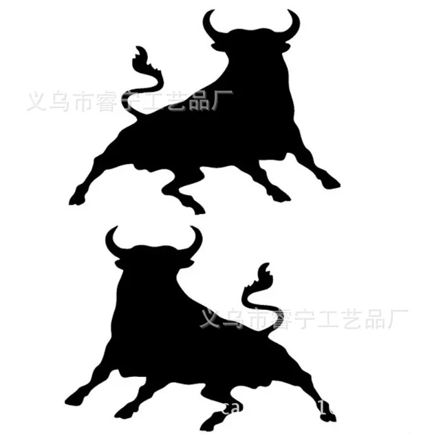 Импортные товары Светоотражающая Автомобильная наклейка Corrida Bull BULL одна пара платьев классная забавная наклейка на бампер s