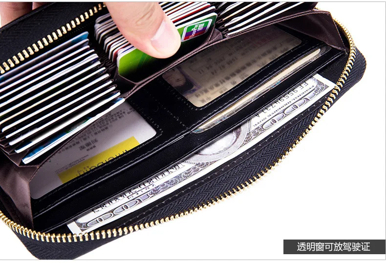 Длинный кожаный кошелек для женщин, импортные товары, Rfid, Модный женский кошелек, длинный, много карт, вместительный, женский кошелек