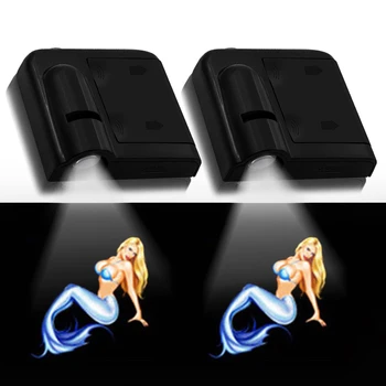 

2 Pieces LED Car Door Welcome Light Logo Laser Wireless LED Car Door Logo Projector Shadow Lights For Kia Alfa Romeo