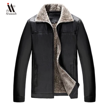 

NEW Men's Leather Jacket Motorcycle Leather PU Baseball Biker Jacket Coat Autumn Winter Outwear Windbreaker Male Warm jacket