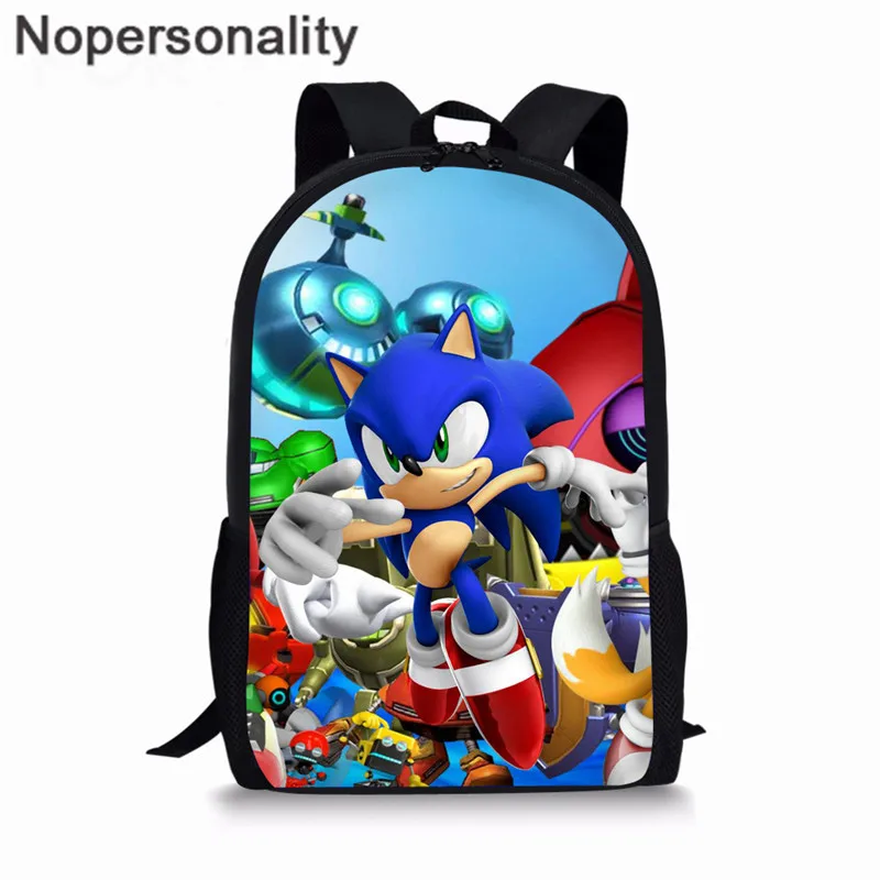 Школьная сумка Nopersonality Mario Super Sonic the Hedgehog для детей, рюкзак с мультяшными принтами для мальчиков, детский рюкзак, сумка для малыша - Цвет: XM1704C