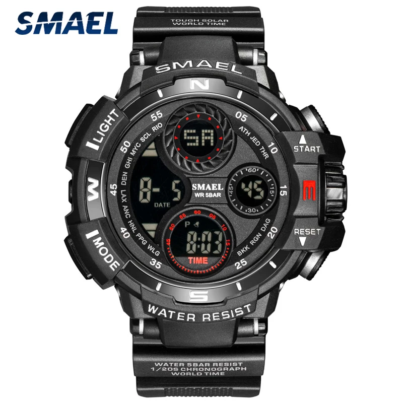 

SMAEL Men Watch Fashion Military Sports Watches Luxury Waterproof Digital Mens Wristwatches New Top Brand relogio masculino