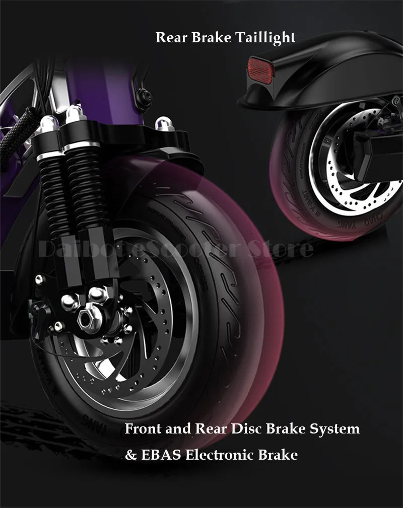 Two Wheels Electric Scooter 10 Inch Electric Scooters With Anti-theft System 500W 48V Portable Electric Scooter Bike For Girls (11)