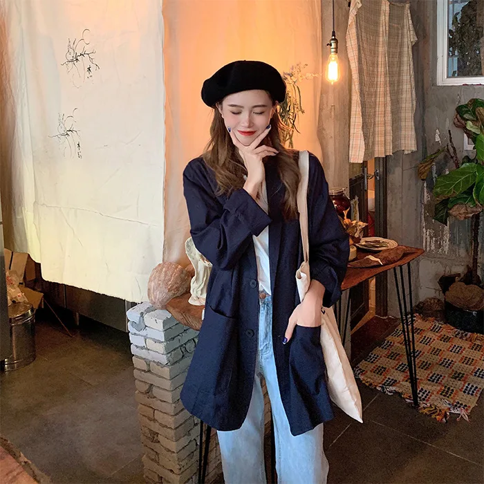 

Photo Shoot 2019 Early Autumn New Style Casual Fashion Korean Series Simple Suit Jacket