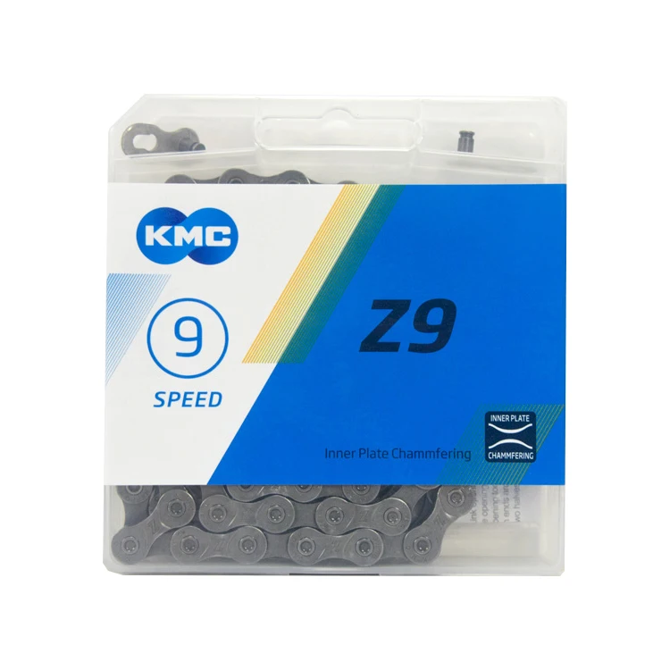 Excellent KMC X9 X9.93 X9 EPT Z9 MTB Road Bike Silver Chain 116L 9 Speed Bicycle Chain Magic Button Mountain With Original box 2