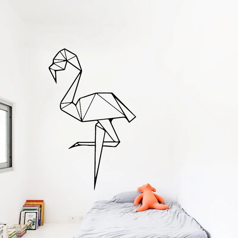 Artistic geometry crane Baka Wall Stickers Home Decorative Sticker Decor Living Room Bedroom Removable Vinyl Art Decals | Дом и сад
